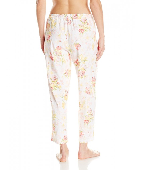 Women's Cotton Jersey 3 Piece Capri Pajama Set - Daisy Shadow - CG12O3W1808