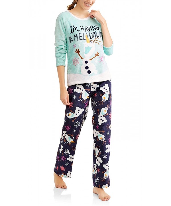 Disney Womens Frozen Plush Pajama