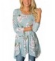 XUERRY Women Sleeve Tunic Floral