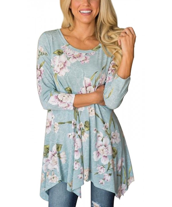 XUERRY Women Sleeve Tunic Floral