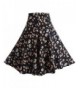 Tailloday Vintage Circle Pleated Floral