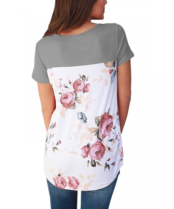 Diukia Casual Sleeve Floral T Shirt