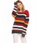 Zeagoo Womens Relaxed Striped Sweater