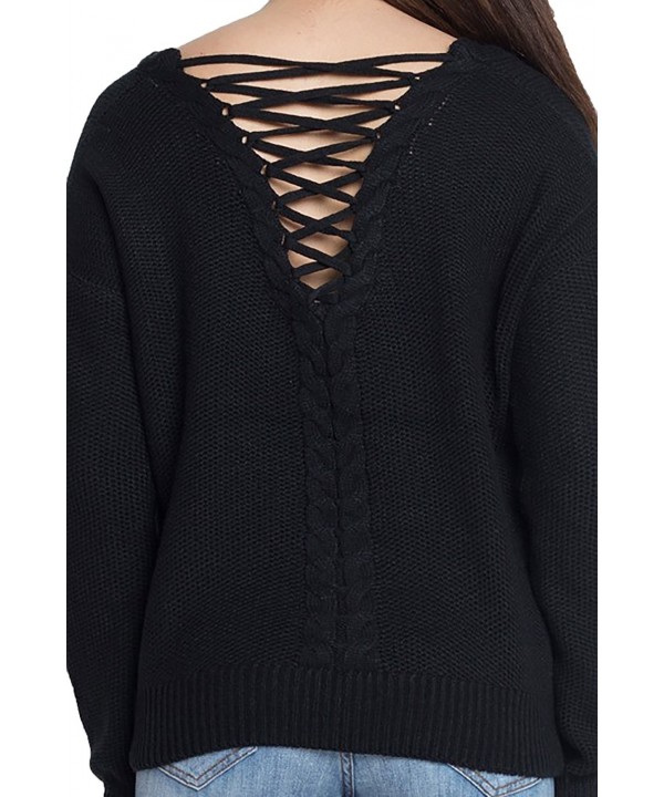 SHOPGLAMLA Sleeves Details Pullover Sweater