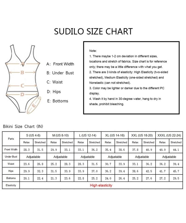 Women's Plus Size One Piece Swimsuits High Cut Monokini Bikini Swimwear ...