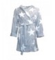 Home Soft Things Flannel Bathrobe Large Silver