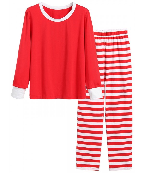 Latuza Womens Christmas Pajamas Striped
