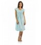 Casual Nights Womens Smocked Nightgown