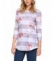 Casual Floral Sleeve Shirts Blouse