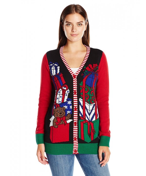 Ugly Christmas Sweater Presents Cardigan