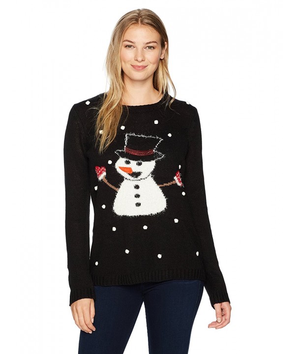 Erika Snowman Pullover Christmas Sweater