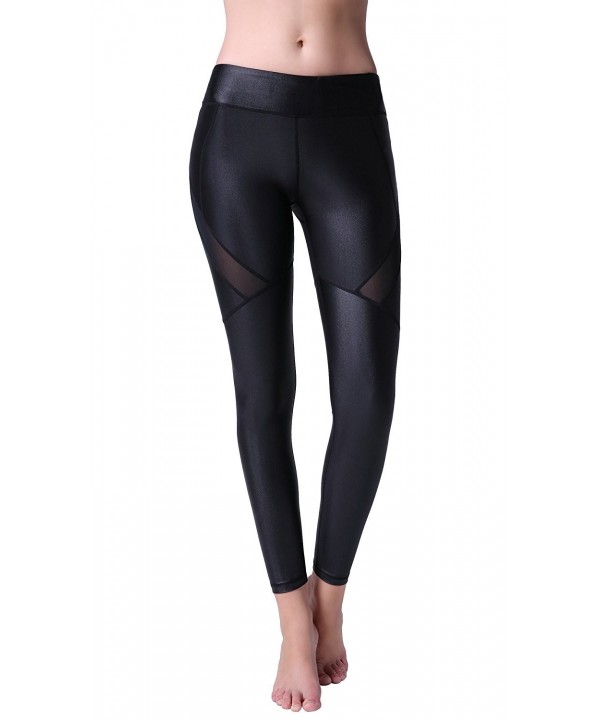 TOP 3 Leather Leggings Sports Waisted