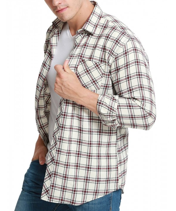Flannel Sleeve Casual Button Shirts