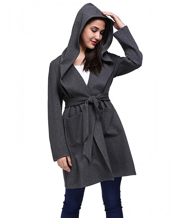 Fancyqube Womens Loose Front Hooded