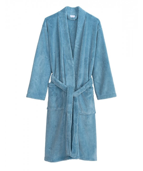 TowelSelections Womens Fleece Kimono Bathrobe