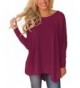 XUERRY Batwing Pullover Shoulder Blouses