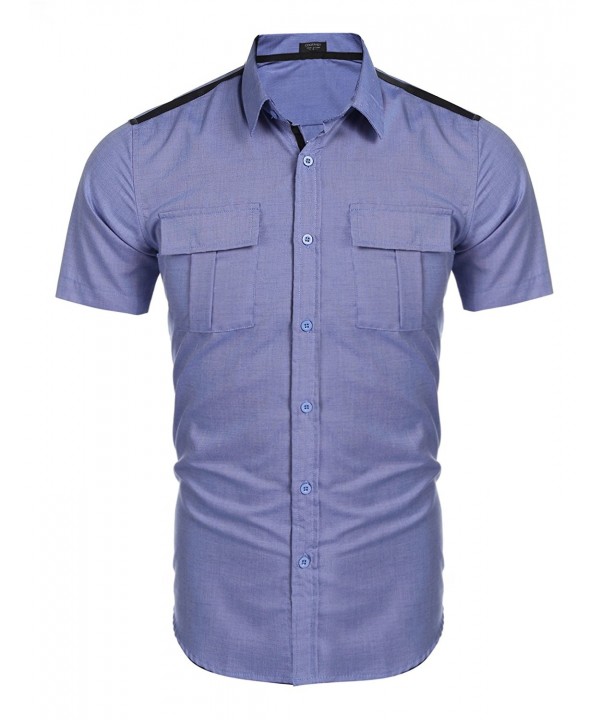 COOFANDY Sleeve Button Casual Shirts