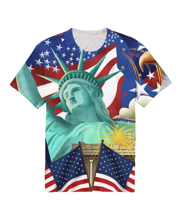 FAITOVE Goddess American Patriots T Shirt