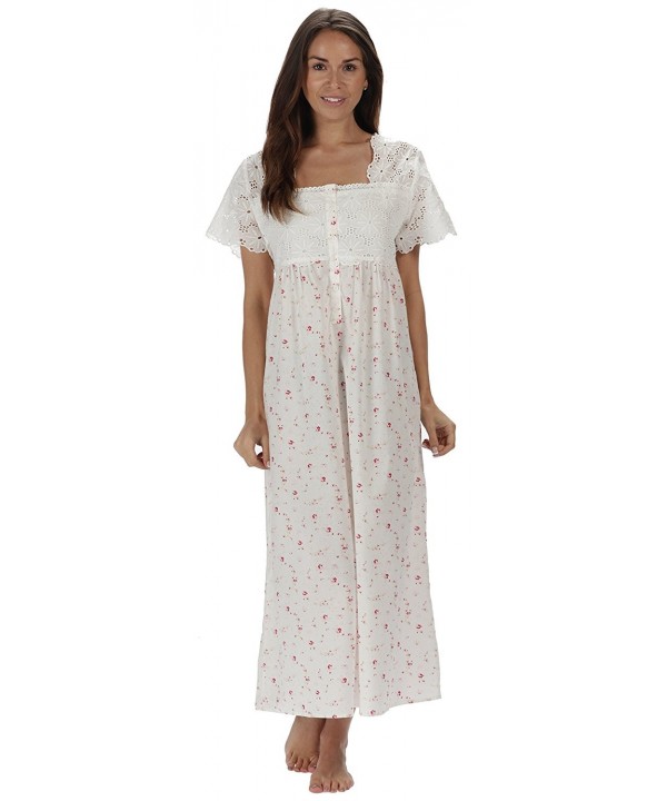 Cotton Short Sleeve Ladies Nightdgown