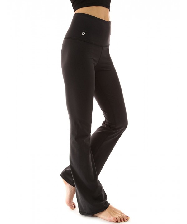 Women's Shaping Series Bootcut Yoga Pants - Solid Black - C4120EKZNCR