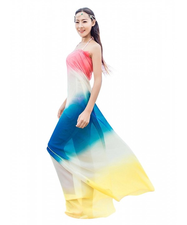 GERINLY Sarong Wrap Dress Hawaiian