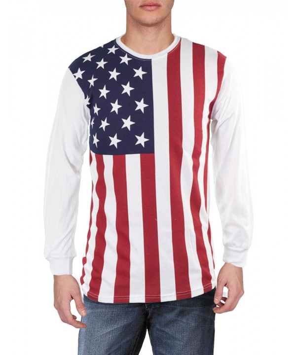 Mens Flag Sleeve Shirt Medium