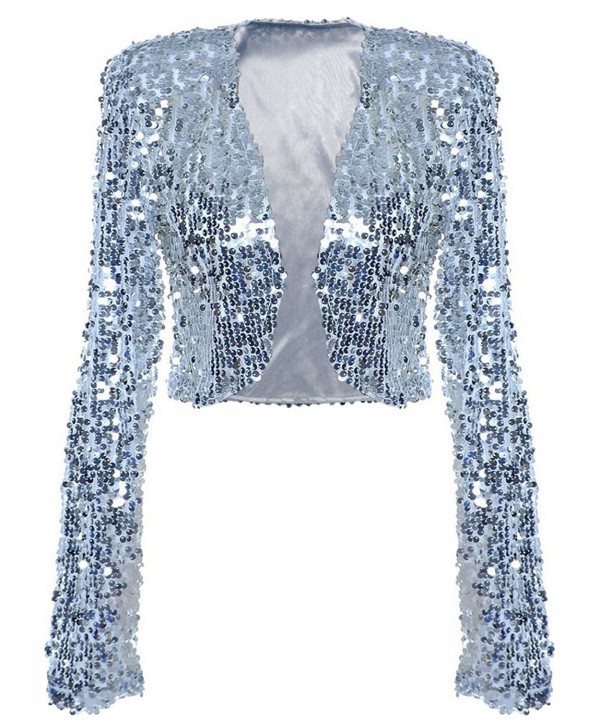 PrettyGuide Cropped Sparkly Clubwear US10 12