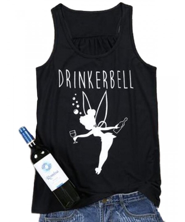 Drinkerbell Casual Printed Sleeveless T Shirt