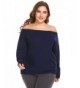 VPICUO Shoulder Oversized Pullover Sweaters