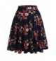 HOTOUCH Floral Printed Pleated Skater