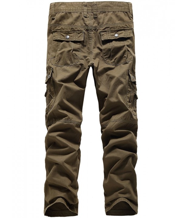 Men's Cotton Long Cargo Pants - Breen - CG1255DODD3