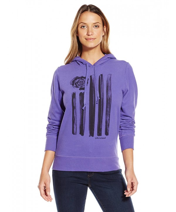 Life Womens Hoodie Small Violet