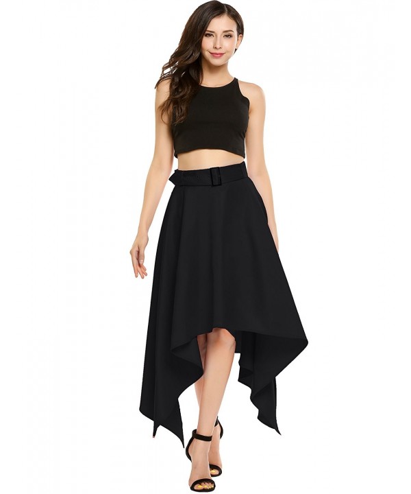 Zeagoo Asymmetric Waist Length Skirts
