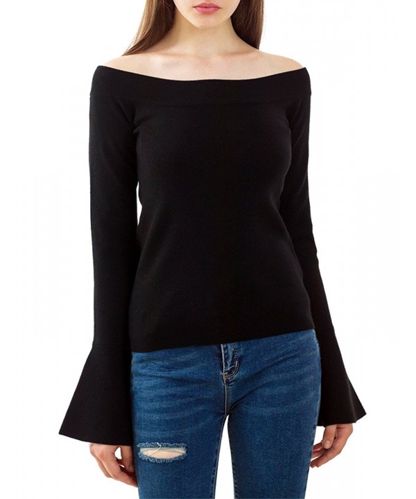 PRETTIGO shoulder sweaterflare pullover Sweater