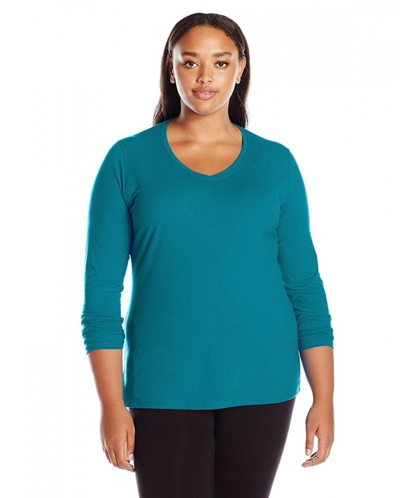 Just My Size Womens Turquoise