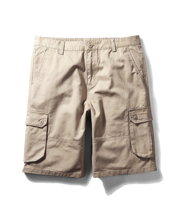 OCHENTA Classic Loose Twill Shorts