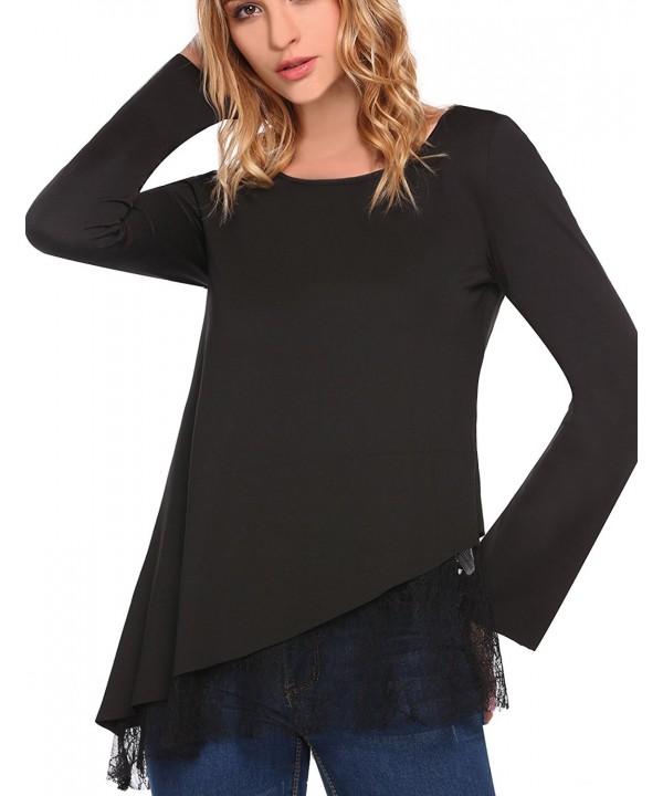 Womens Comfy Stitching Casual Blouse