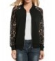 Meaneor Casual Patchwork Zip Up Bomber
