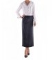 Style Office Chic Denim Skirt Blue 32
