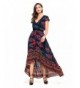 Joeoy Womens Vintage Floral Dress XL