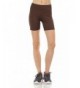 Anza Womens Inseam Exercise Shorts Brown