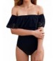 Printed Off shoulder Monokini Swimsuit Swimwear