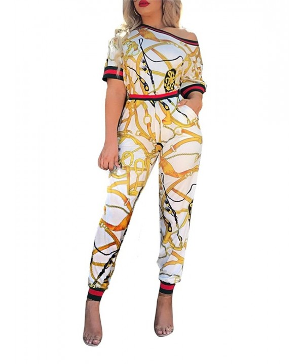 Voghtic Womens Printed Jumpsuit Outfits