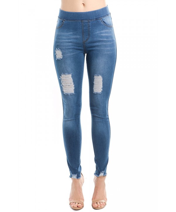 Trinity Jeans Distressed Jeggings Blue_DIS1