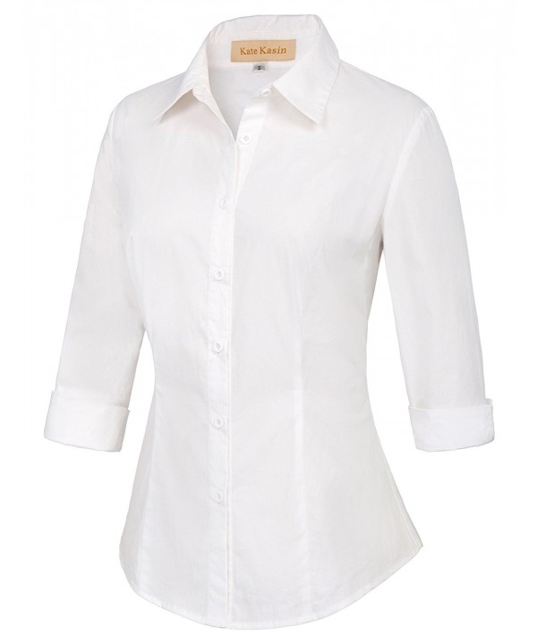 ladies white dress shirt