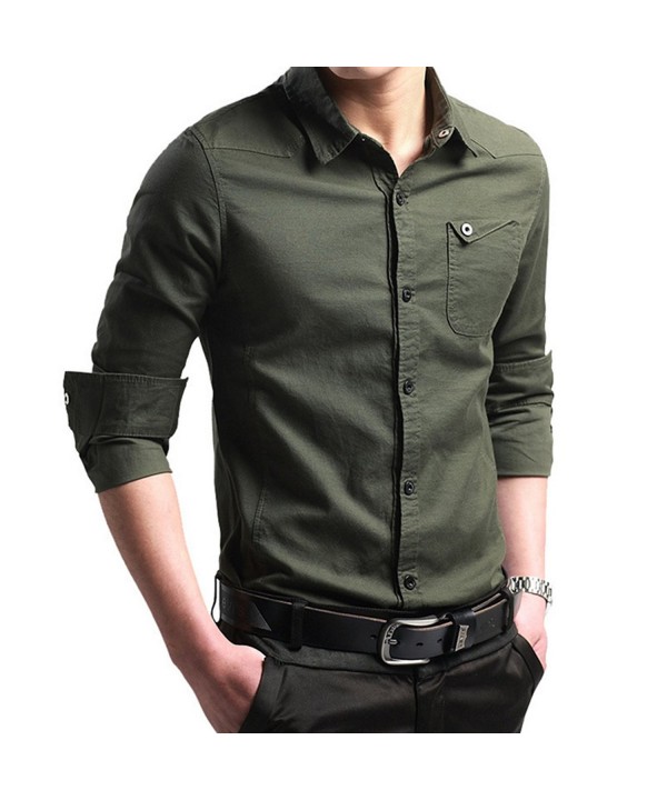 LOCALMODE Military Casual Sleeve Button
