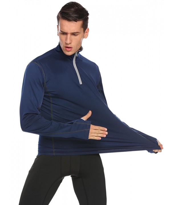 Men's Long-Sleeve Cycling Jersey Pullover Shirt Fitness Polo Shirts ...