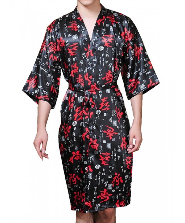 TLIH Chinese Calligraphy Kimono Sleepwear