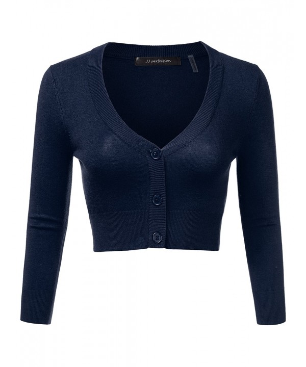 JJ Perfection Womens Cropped Cardigan