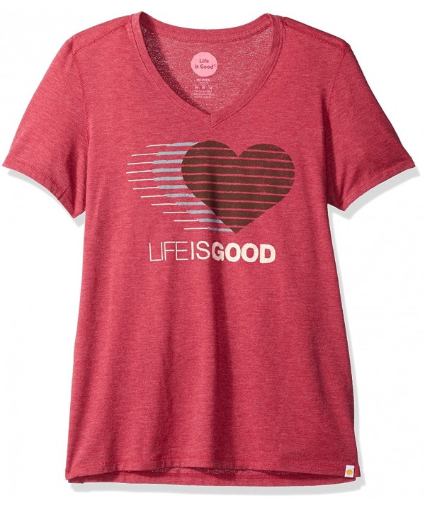Life Shortsleeve Heart Stripe T Shirt